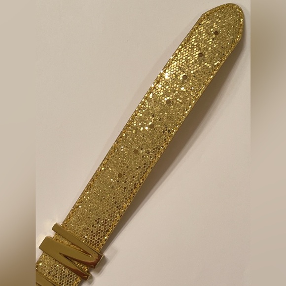 Sparkle Gold Tone Choker Collar Necklace - Wear Plain or as Harley Quinn PUDDIN - Picture 3 of 8